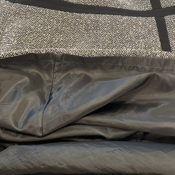 Kasper Separates Black and White Herringbone Tweed Dress - Picture 9 of 12